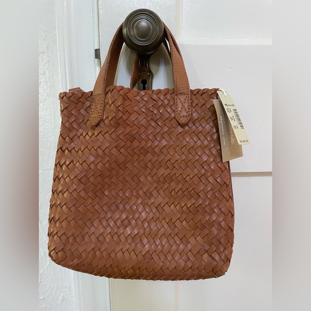 Madewell The Small Transport Crossbody: Woven Leather Edition